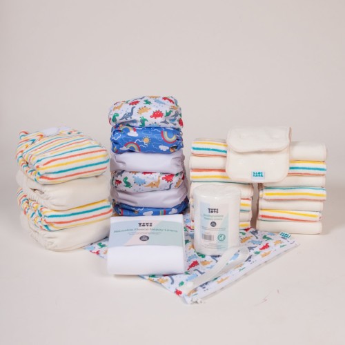 Two part reusable nappy complete set