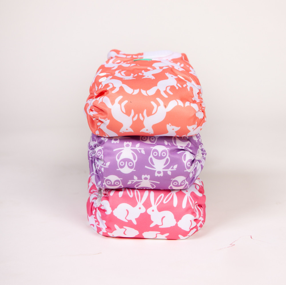 EasyFit all-in-one Nappy 3 Pack - Woodland