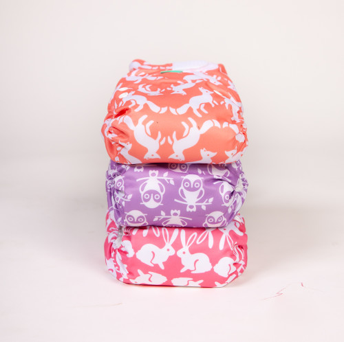 EasyFit all-in-one Nappy 3 Pack - Woodland 
