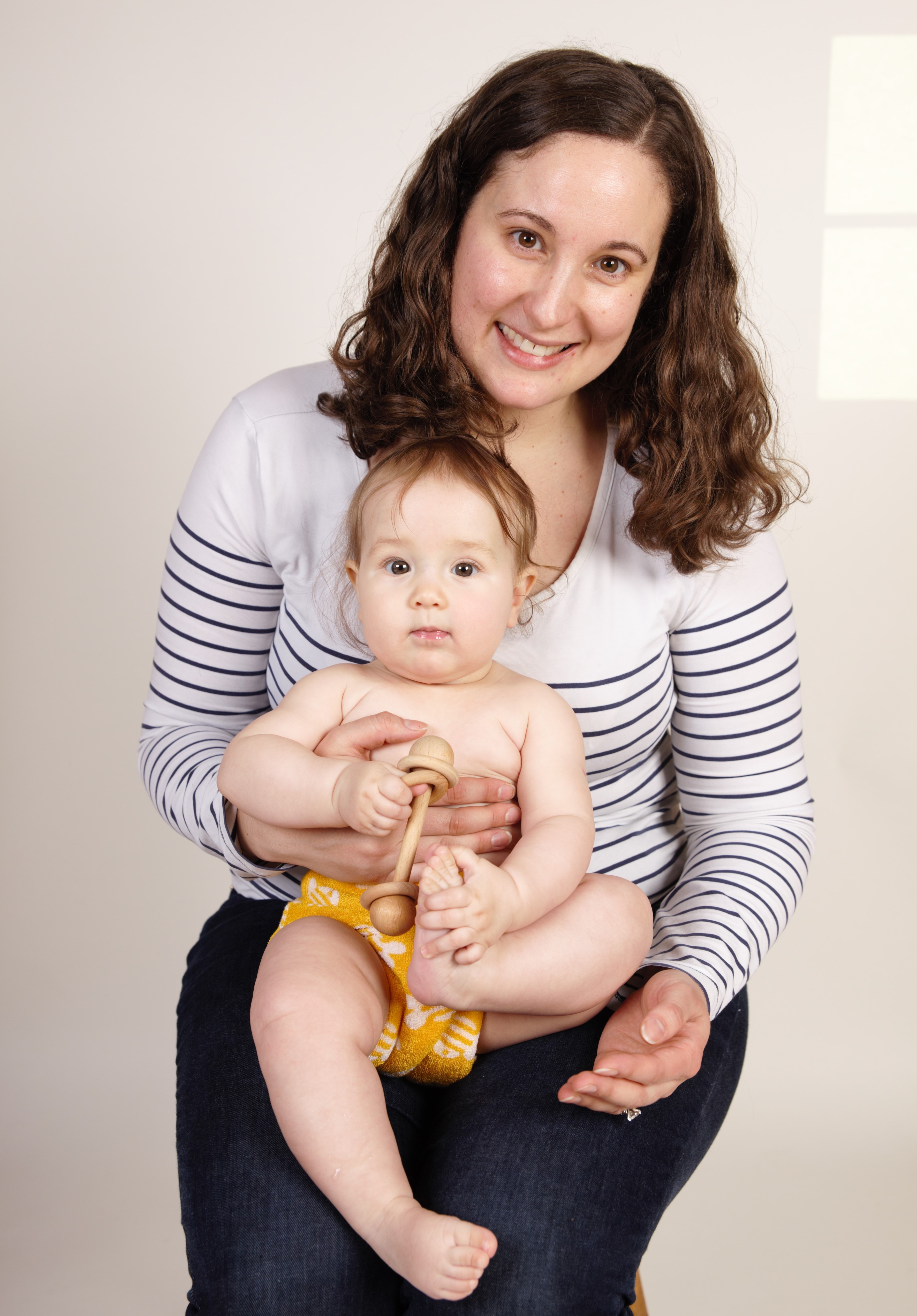 TotsBots Real Parent Sam with her baby daughter Tabitha