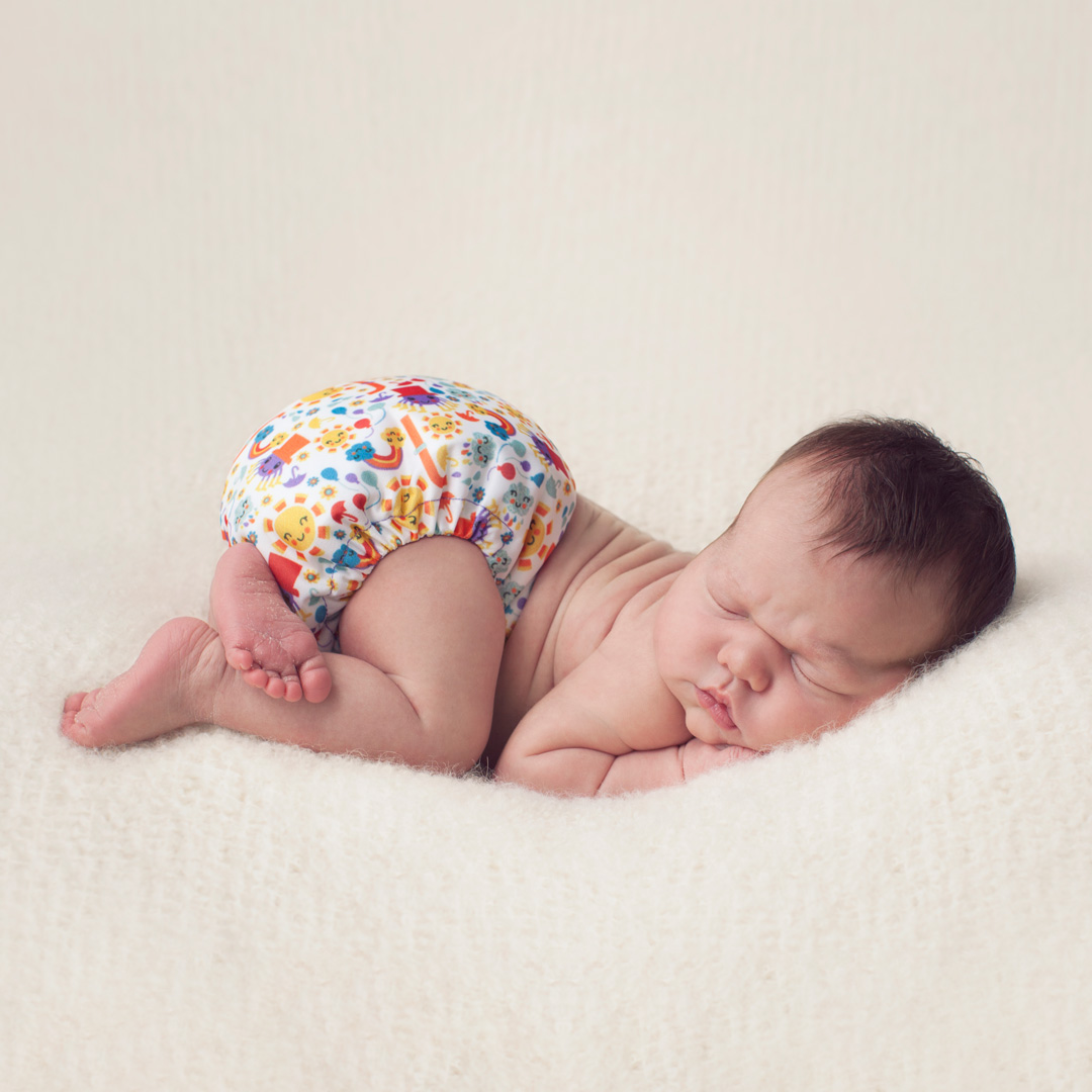 Starting your new baby’s life in soft reusable newborn nappies