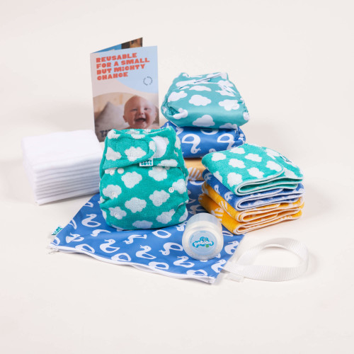 reusable nappies reusable nappy kit clouds ducks and bees