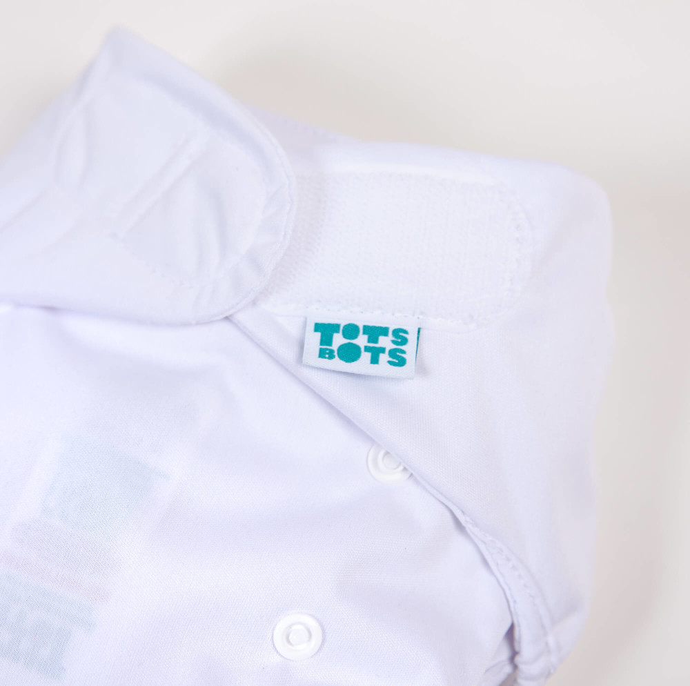 Bamboozle Nappy Wrap White