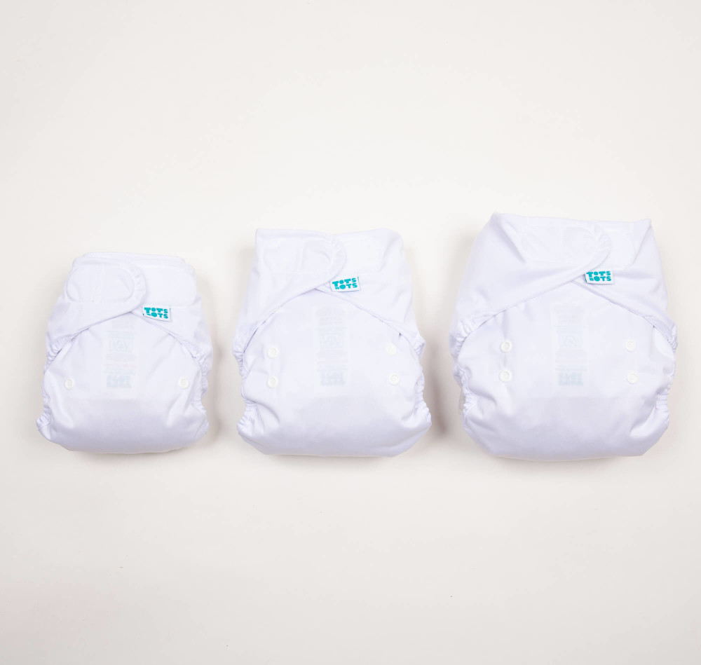 Bamboozle Nappy Wrap White