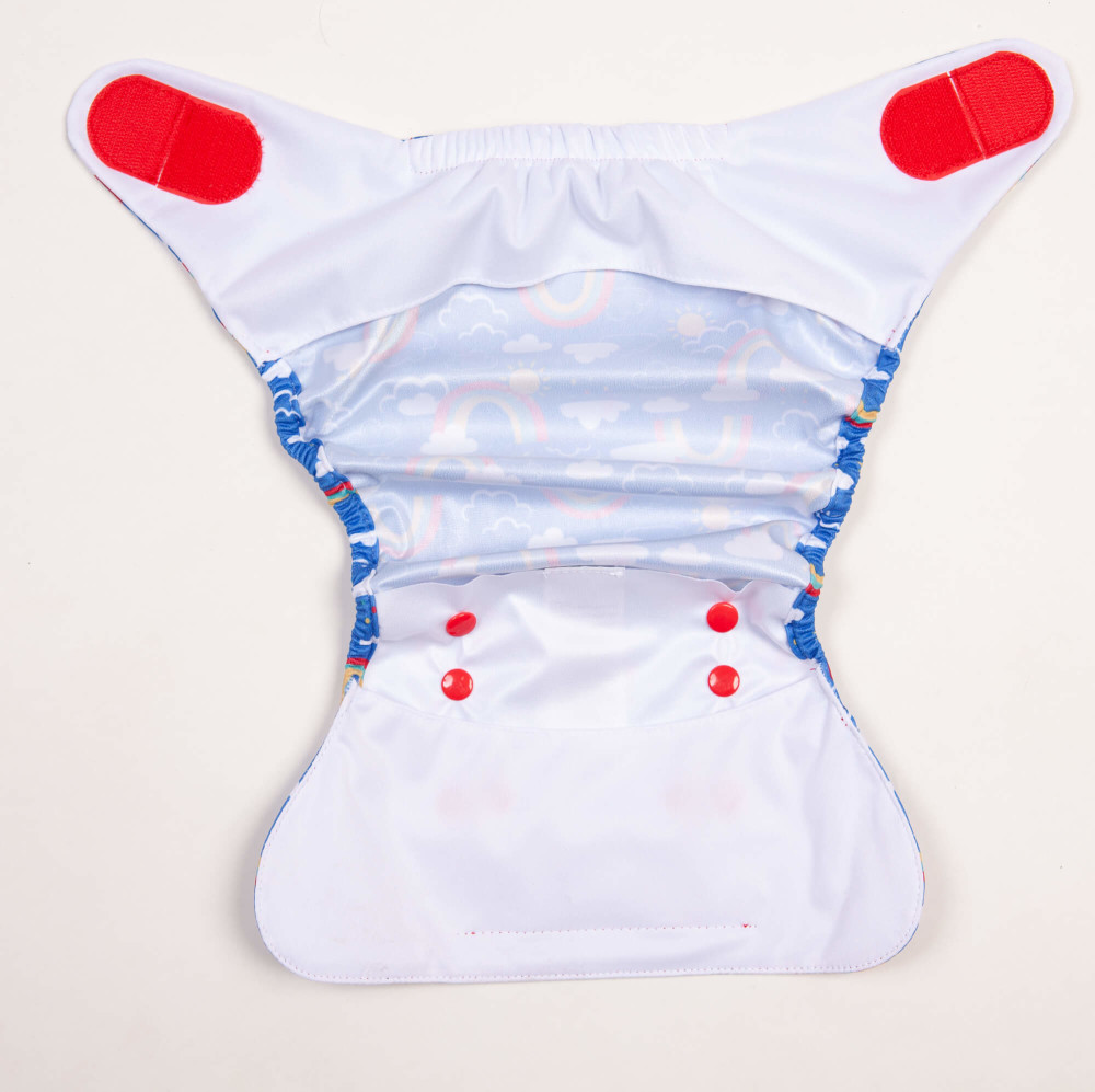 Bamboozle Nappy Wrap Rainbow Skies