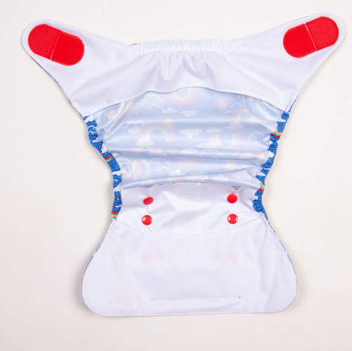Bamboozle Nappy Wrap Rainbow Skies 