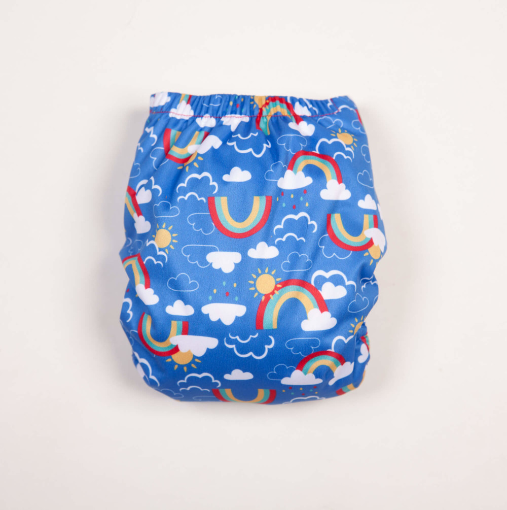 Bamboozle Nappy Wrap Rainbow Skies