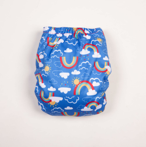 Bamboozle Nappy Wrap Rainbow Skies 