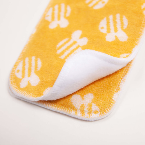 newborn nappy pads yellow close up