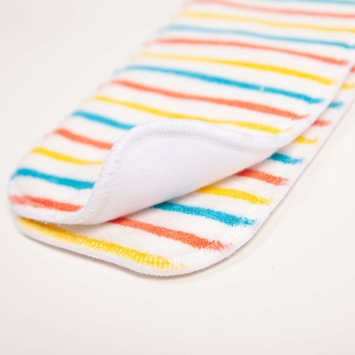 reusable nappy pad stripe bamboo