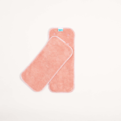 Pink reusable nappy pads from TotsBots