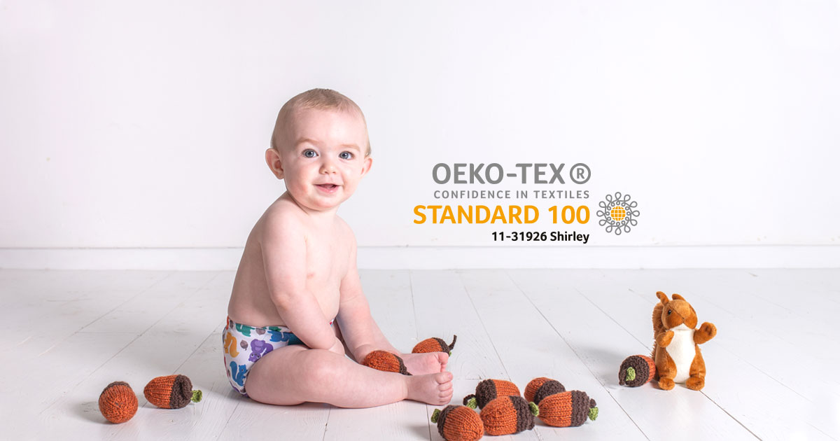 TotsBots Nappies pass Oeko-Tex Class One