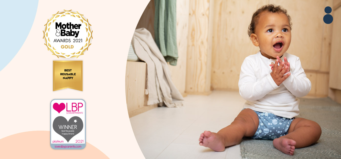 TotsBots 2021 awards Mother baby best reusable nappy gold