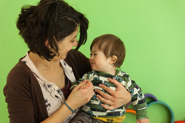 life with downs syndrome - Liam and mum