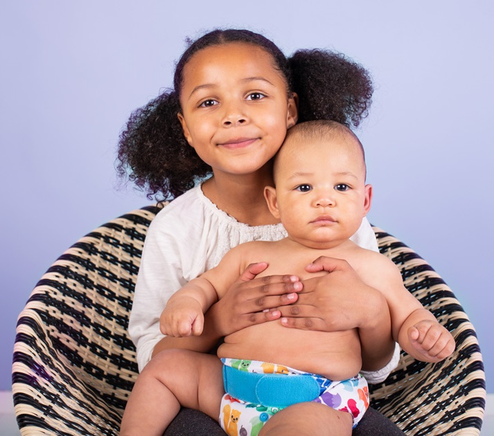 Real Siblings Championing Reusable Nappies