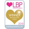 Loved By Parents Winner - Best  Reusable Nappy - Gold 2013