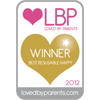 Loved By Parents Winner - Best  Reusable Nappy - Gold 2012