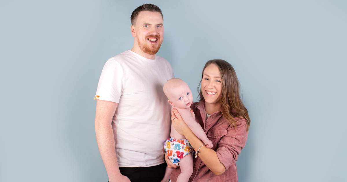 Real parents using reusable nappies: Scott & Ashleigh