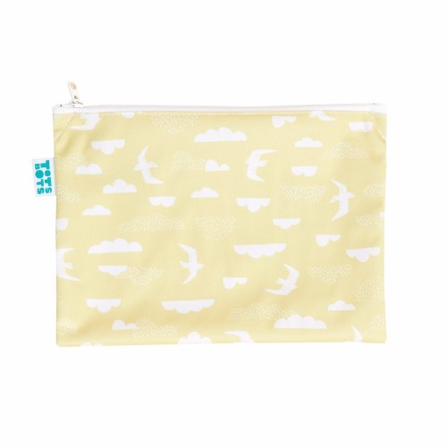TotsBots Reusable Wipes bag in Above the Clouds print