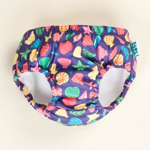 reusable-swim-pants-mussell-seashells-print-flatlay-front-totsbots