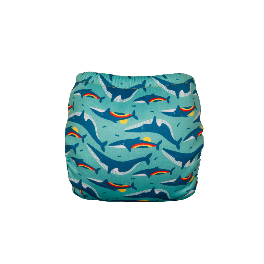 Swim Nappy Rainbow Whales