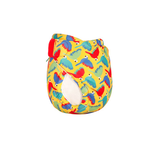 Swim Nappy Bright Yellow Parrots 